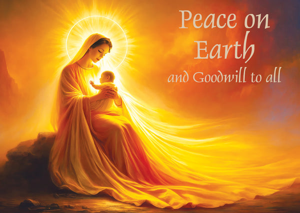 Peace on Earth - Pack of 5 cards - Ref: kk39b